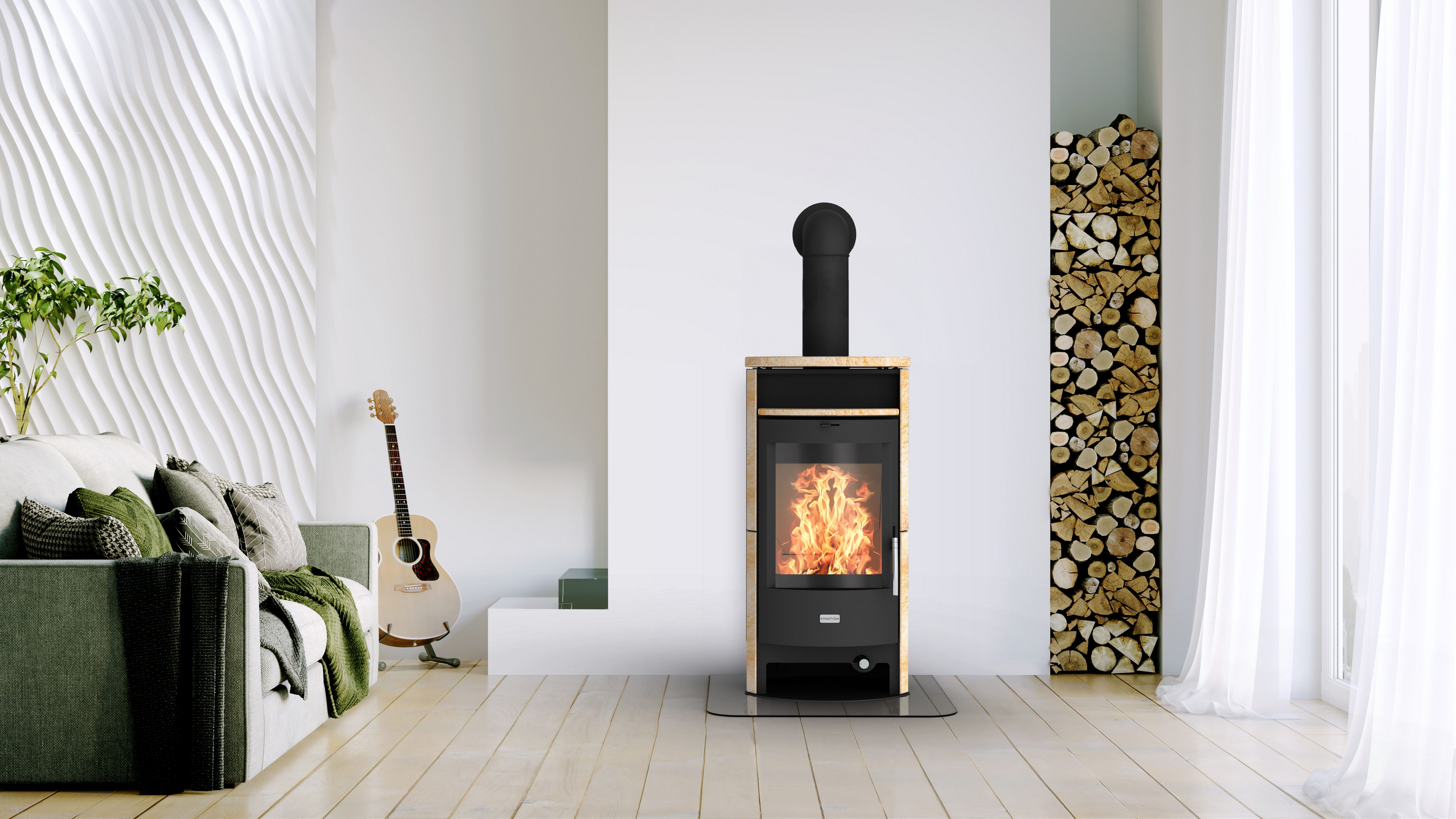 Fireplace Kaminofen Heathus Parma Sandstein, 6 günstig online kaufen