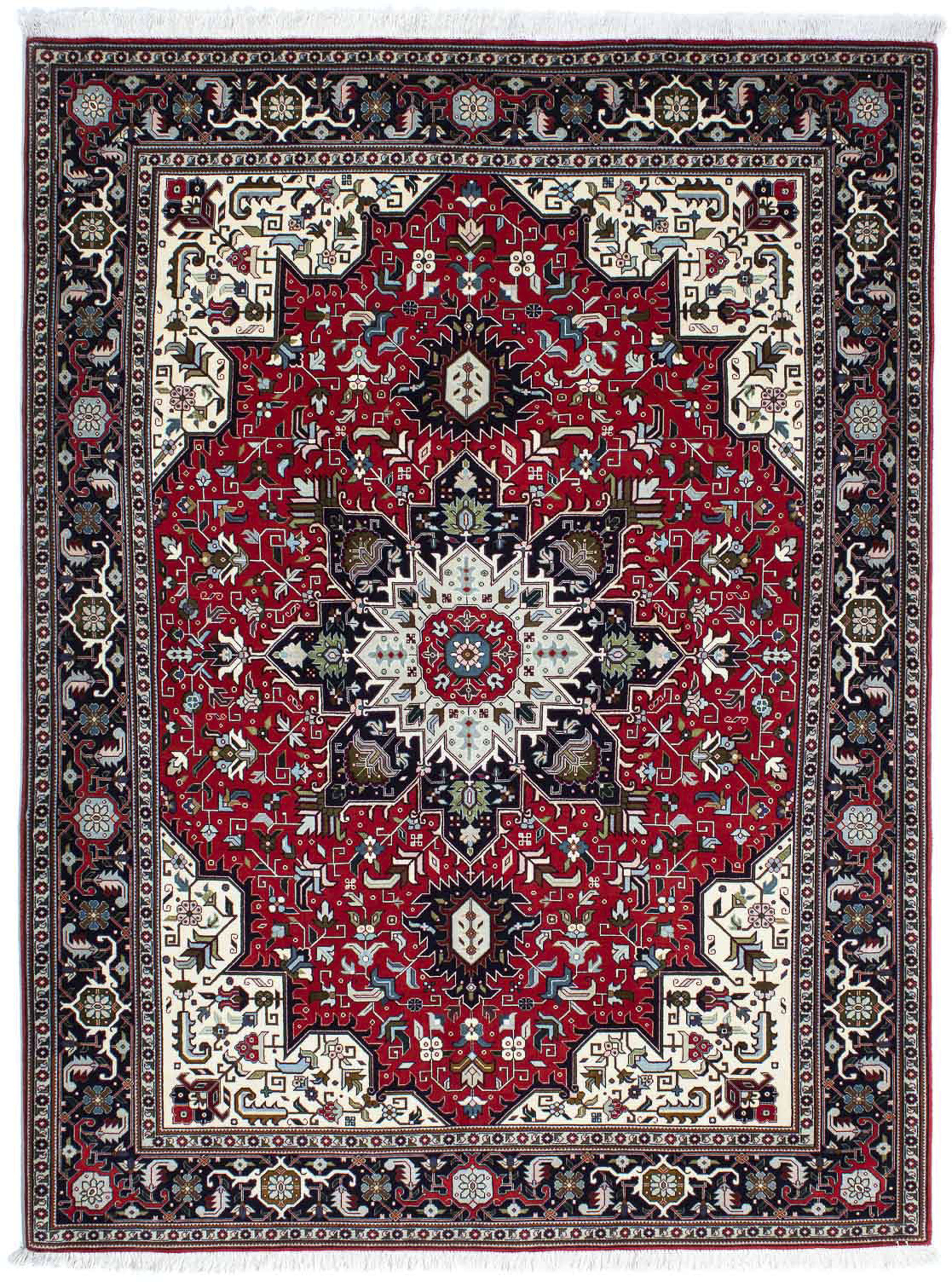 morgenland Orientteppich »Perser - Täbriz - Royal - 212 x 154 cm - dunkelro günstig online kaufen