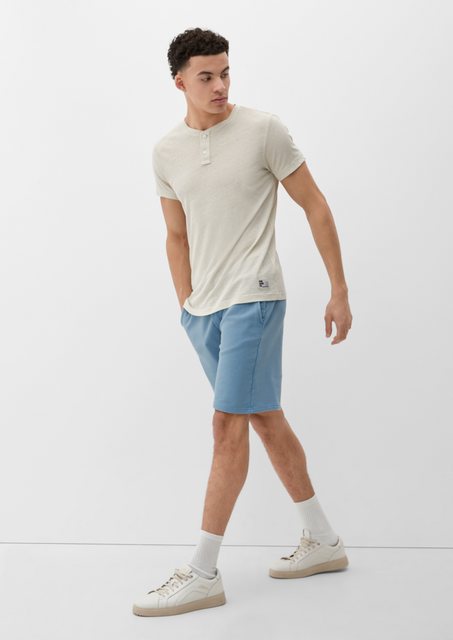 QS Cargoshorts Sweatshort aus Baumwolle Durchzugkordel günstig online kaufen