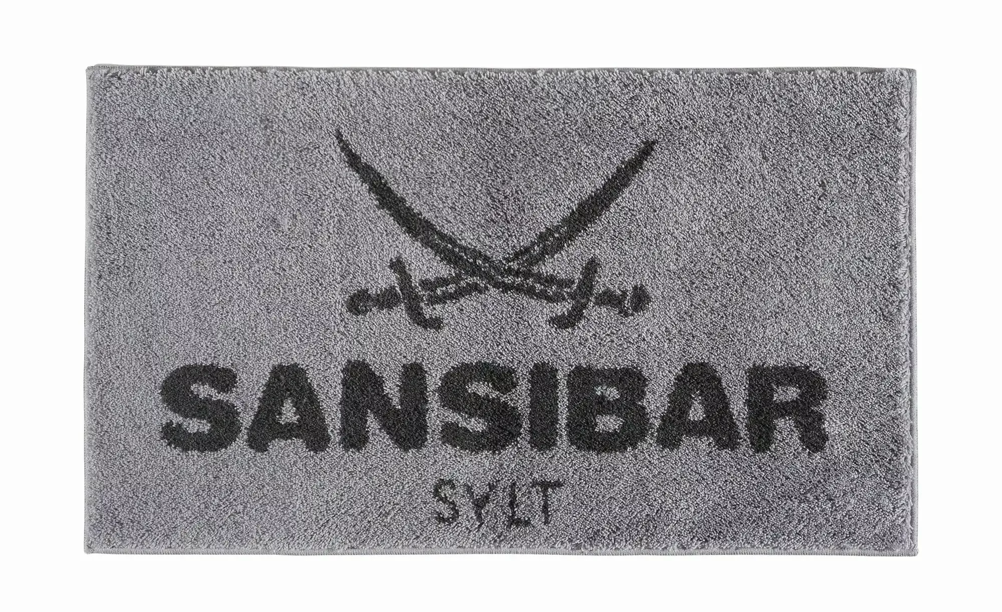 SANSIBAR Sylt Hoch-Flor Badteppich  Sansibar ¦ silber ¦ Synthetik ¦ Maße (c günstig online kaufen