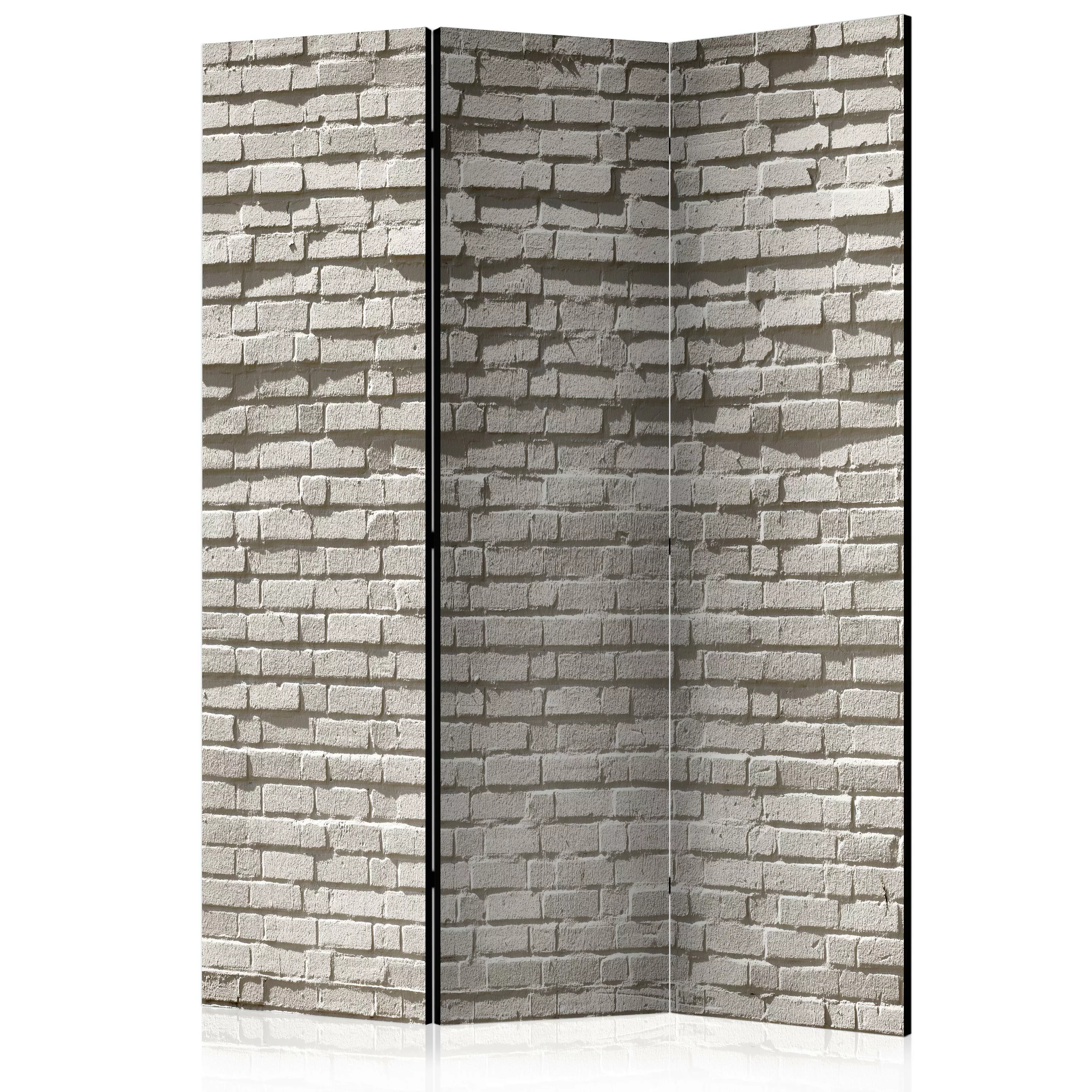 3-teiliges Paravent - Brick Wall: Minimalism [room Dividers] günstig online kaufen