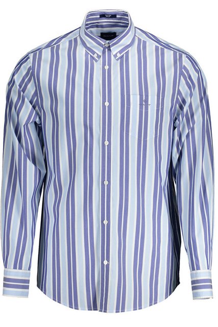 Gant Langarmhemd Herrenhemd Blau - Regular Fit, Button-Down-Kragen, Langarm günstig online kaufen