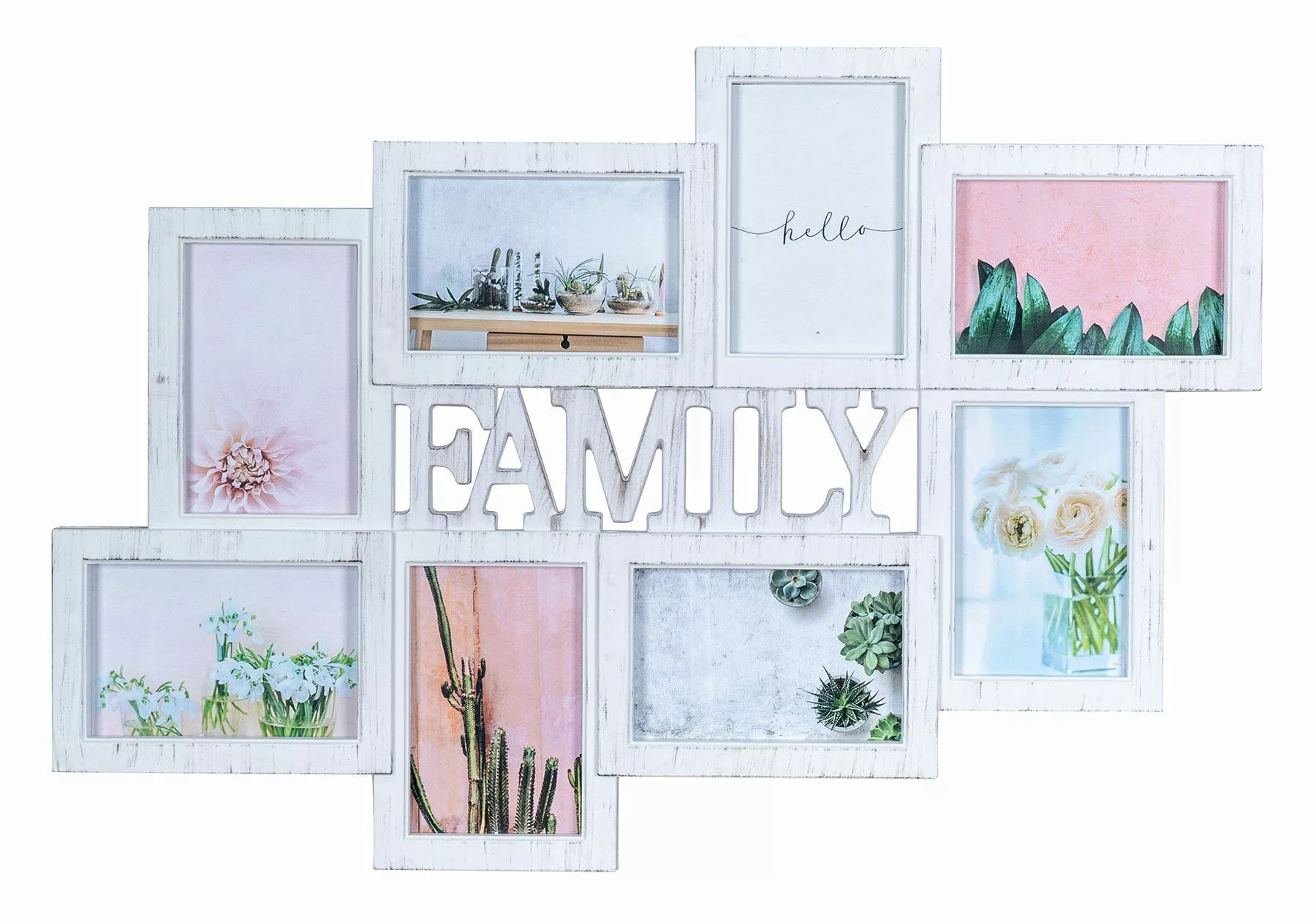 Levandeo® Bilderrahmen Collage, Bilderrahmen Family 8 günstig online kaufen