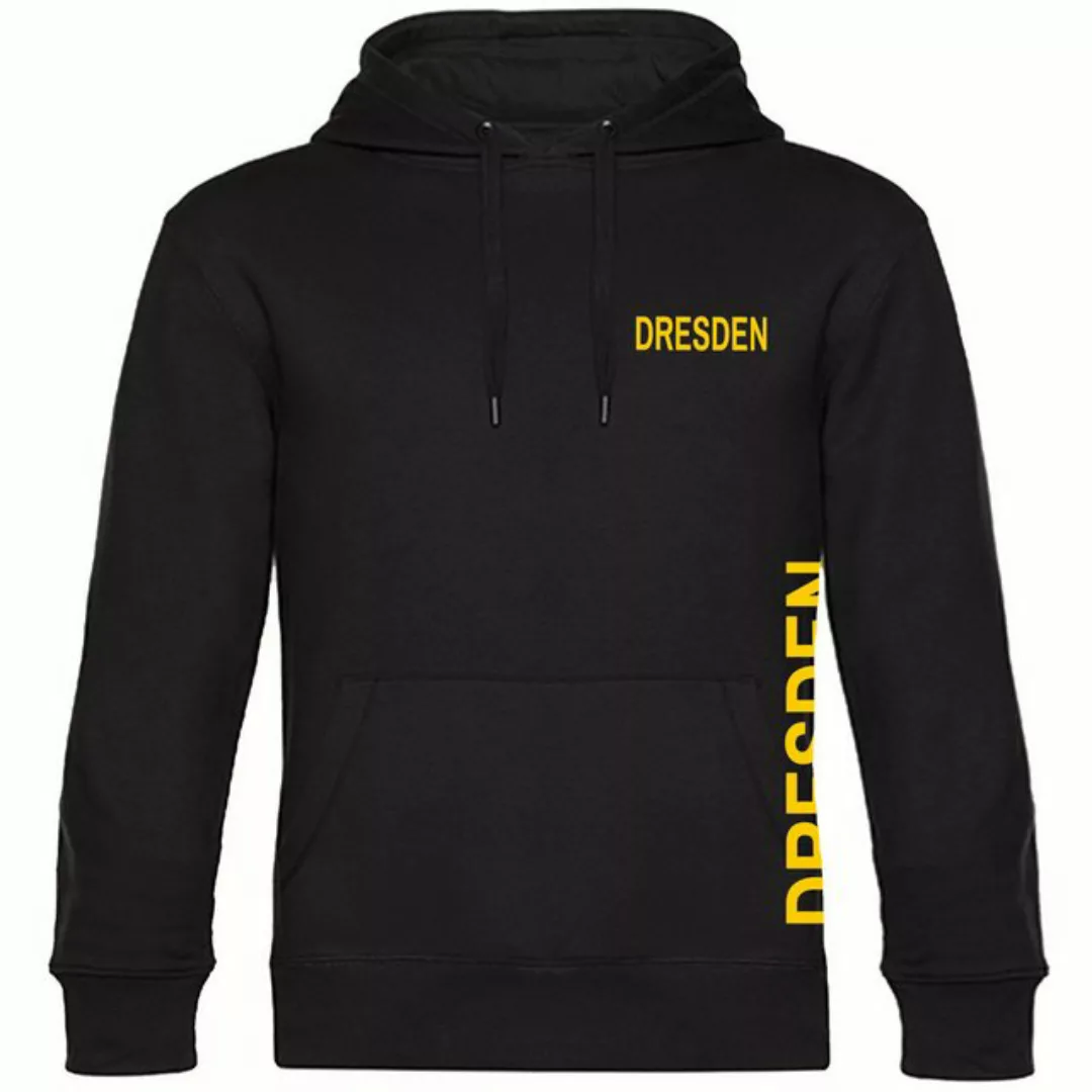 multifanshop Kapuzensweatshirt Dresden - Brust & Seite - Hoodie günstig online kaufen