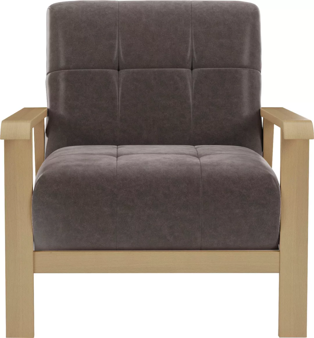 sit&more Sessel "Billund", Armlehnen aus Buchenholz in natur, verschiedene günstig online kaufen