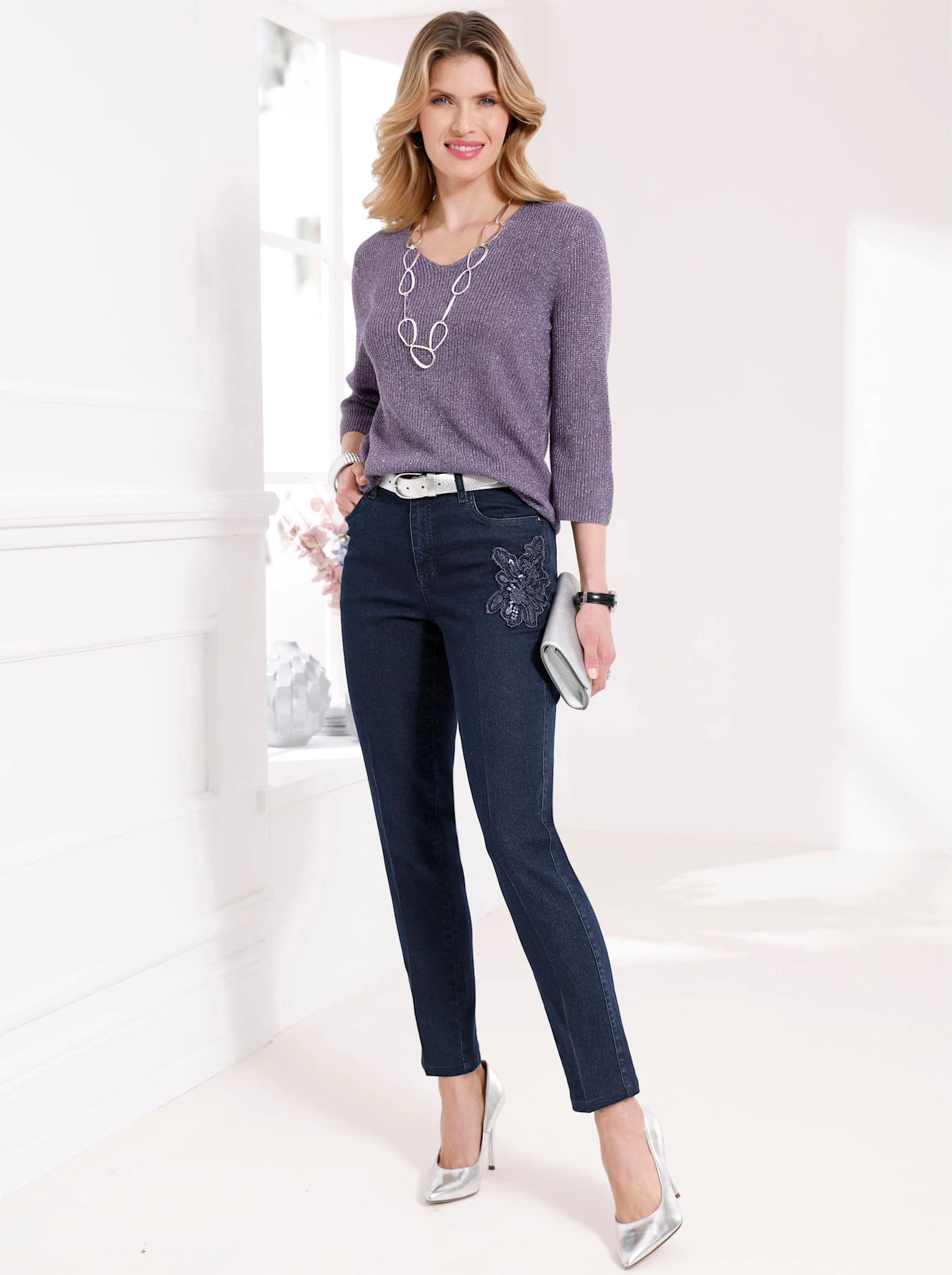 Classic Basics V-Ausschnitt-Pullover "Pullover" günstig online kaufen
