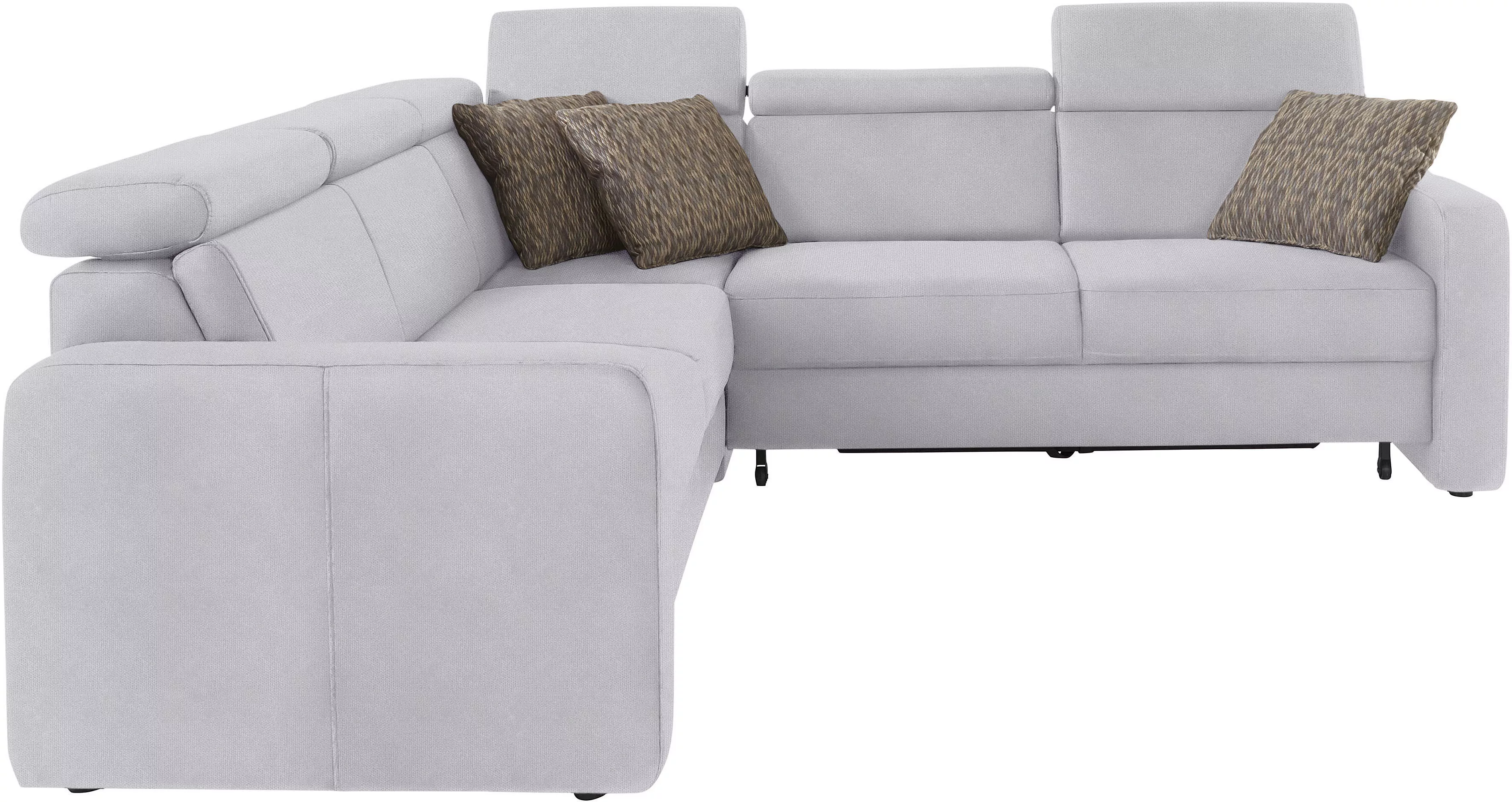 sit&more Ecksofa »Bologna L-Form«, Kopfteilverstellung, wahlweise mit Bettf günstig online kaufen
