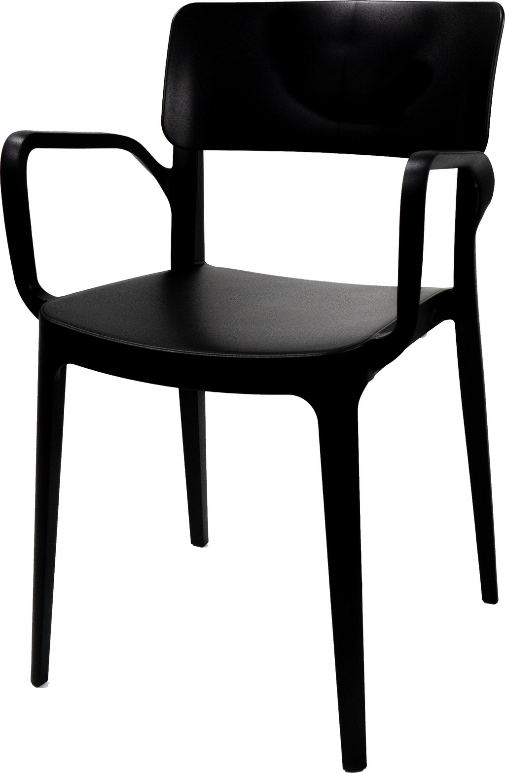 Essentials Gartenstuhl "Wing", 1 St., schwarz, Stapelstuhl Kunststoff günstig online kaufen