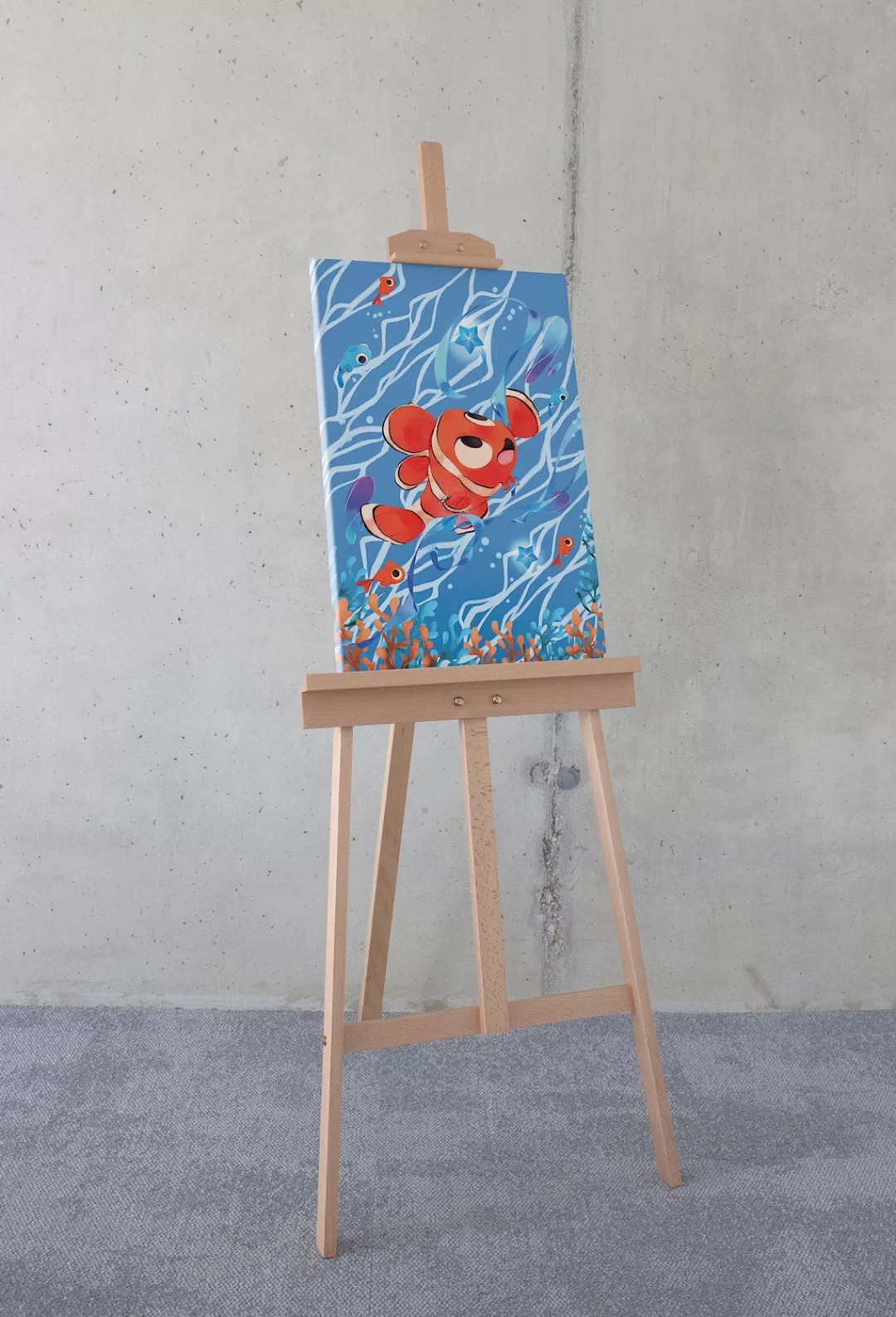 Komar Leinwandbild "Keilrahmenbild - Carefree Nemo - Größe 40 x 60 cm", Dis günstig online kaufen