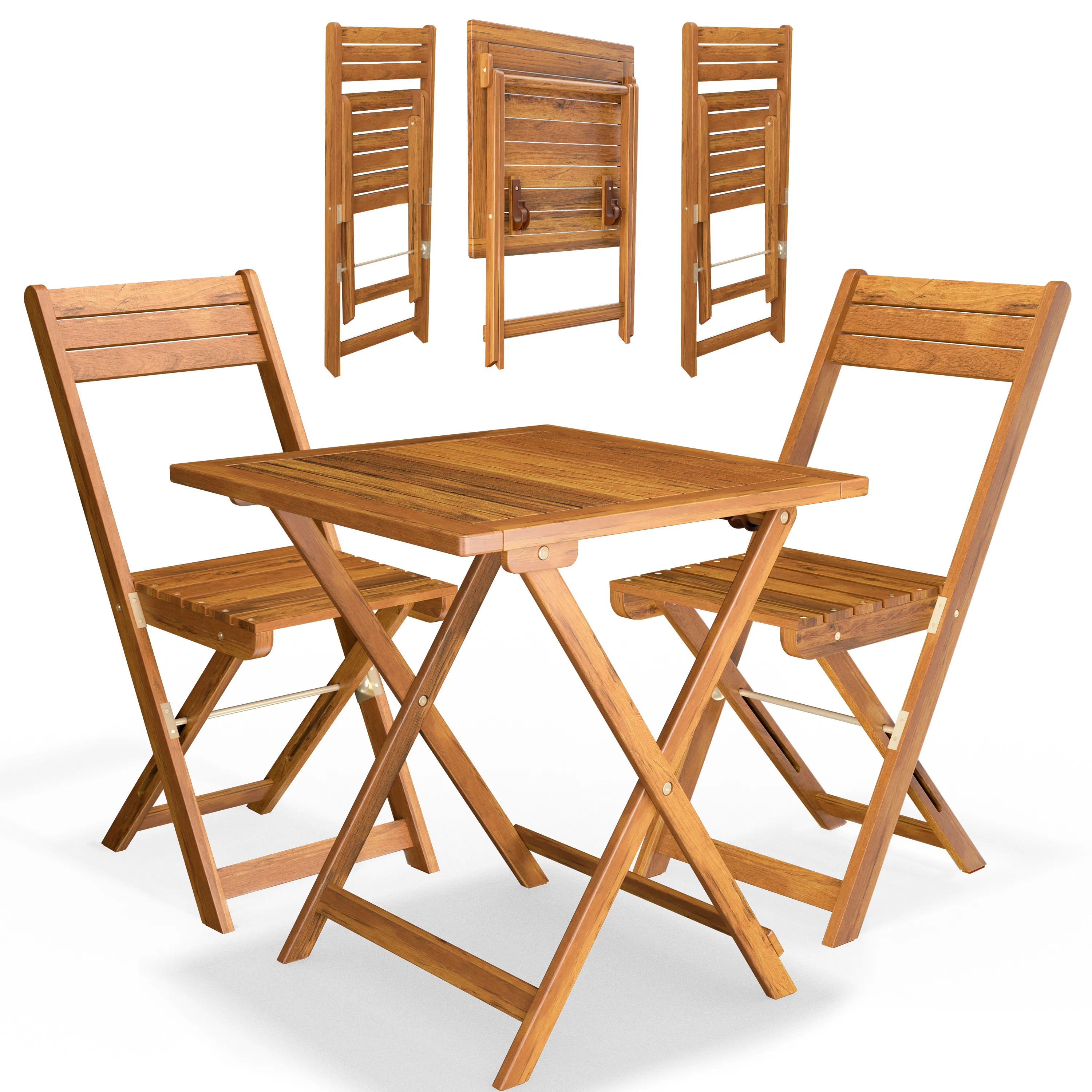 Garten-Sitzgruppe 3-tlg Akazienholz klappbar günstig online kaufen
