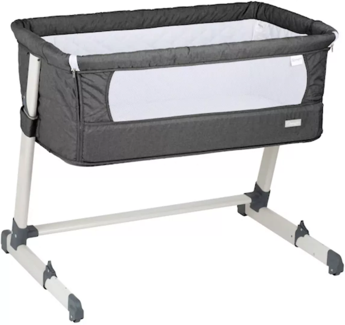 BabyGo Beistellbett »Together, dark grey«, faltbar günstig online kaufen