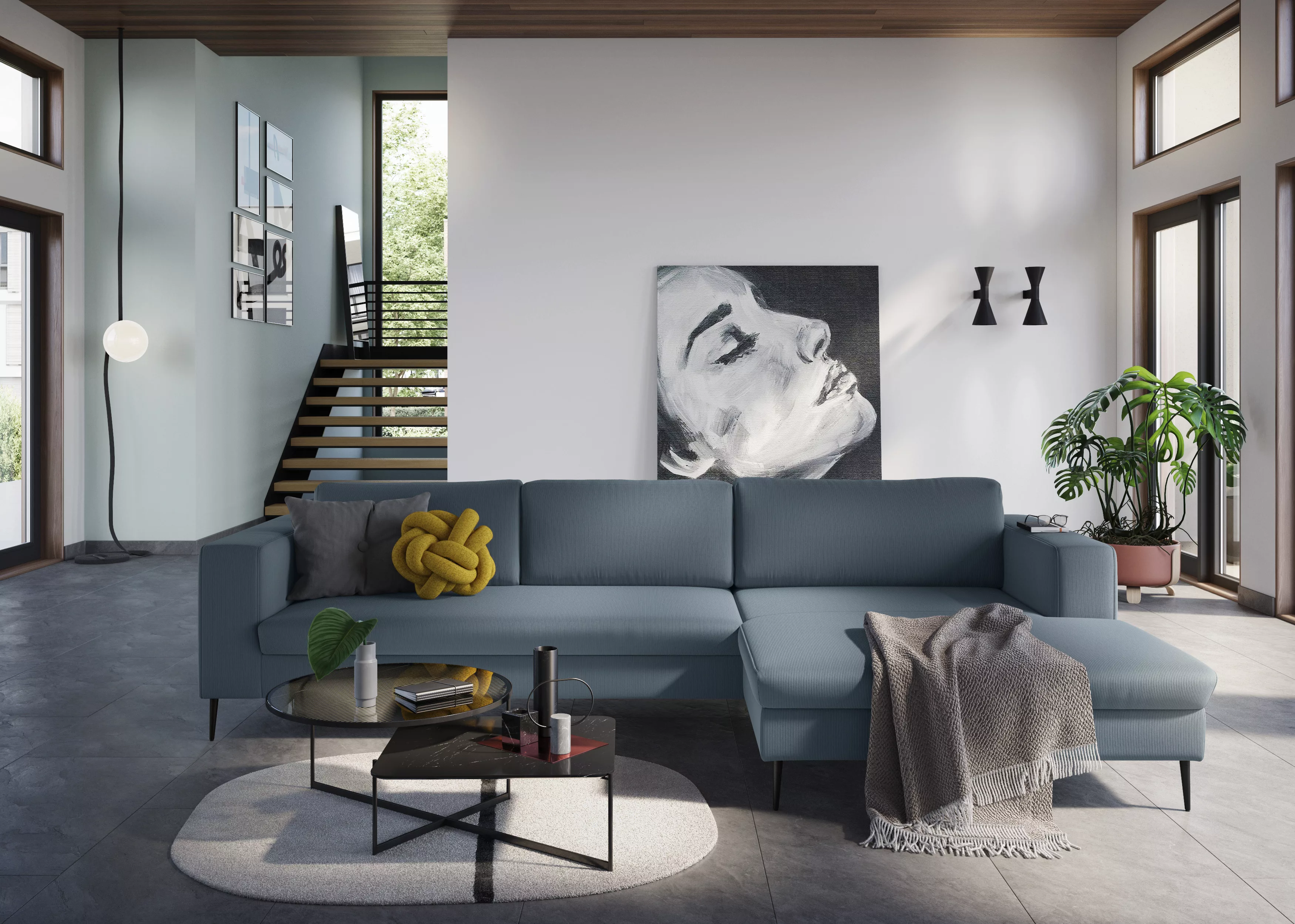 DOMO collection Ecksofa »Modica, zeitlos und elegant, L-Form«, moderne Opti günstig online kaufen