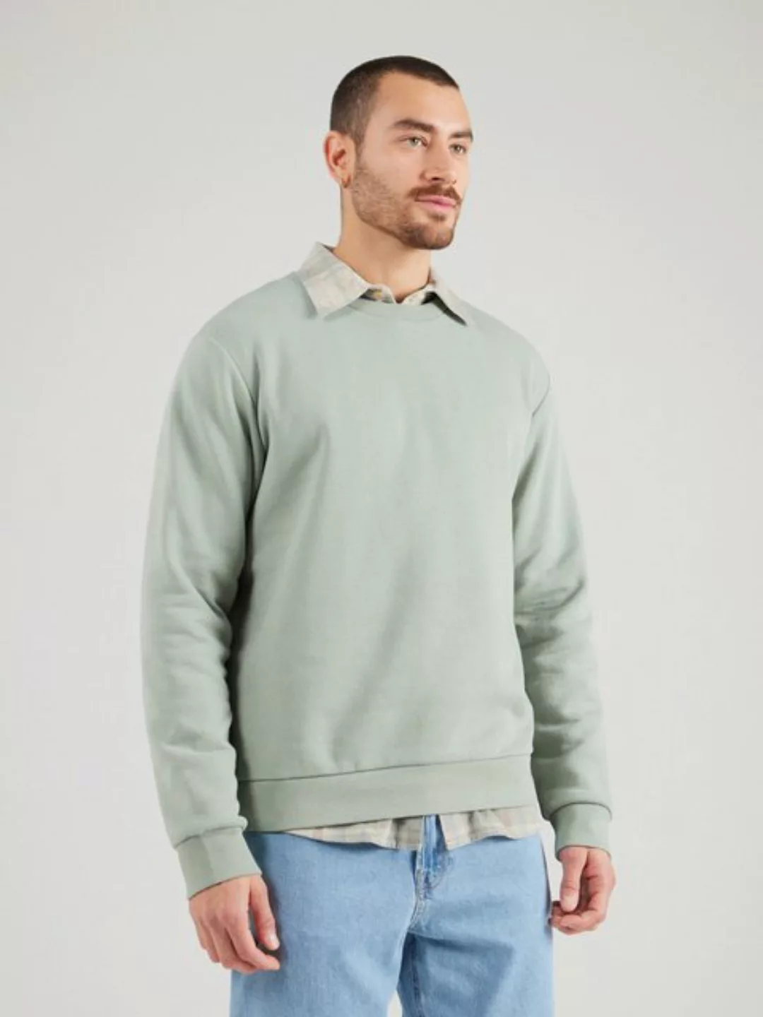 Jack & Jones Sweatshirt "JJEBRADLEY SWEAT CREW NOOS", mit Rippbündchen günstig online kaufen