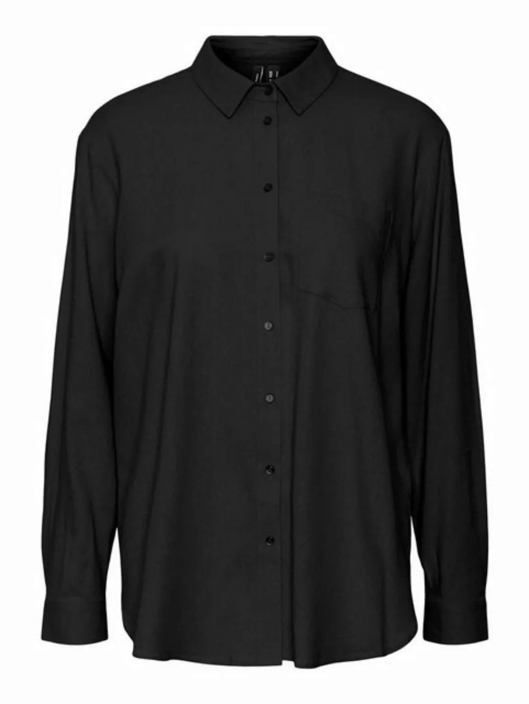 Vero Moda Blusenshirt Langarm Hemd Bluse Business Oberteil aus Leinen VMMYM günstig online kaufen