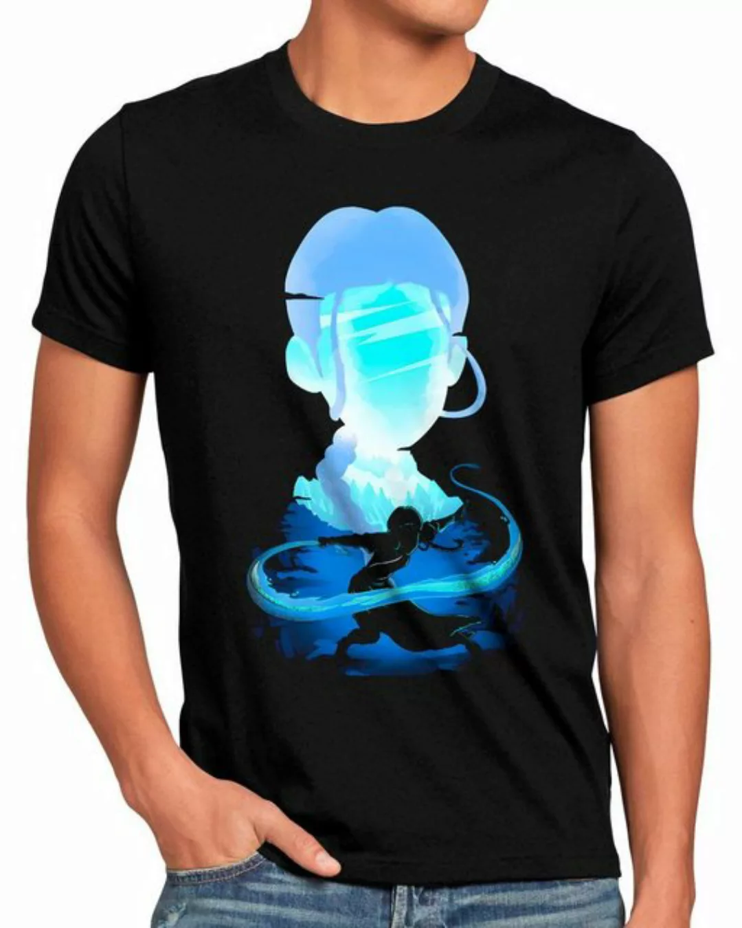 style3 T-Shirt Water And Ice avatar anime japan manga last airbender günstig online kaufen