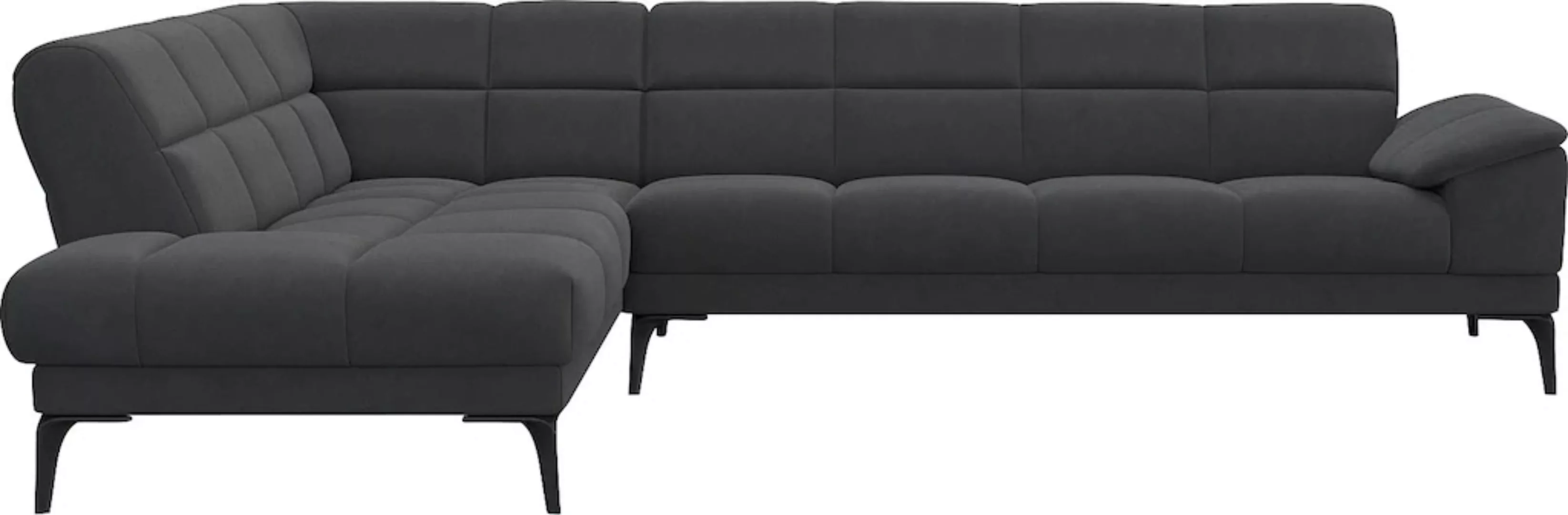 FLEXLUX Ecksofa »Viale L-Form, mit attraktiver und aktueller Rückensteppung günstig online kaufen