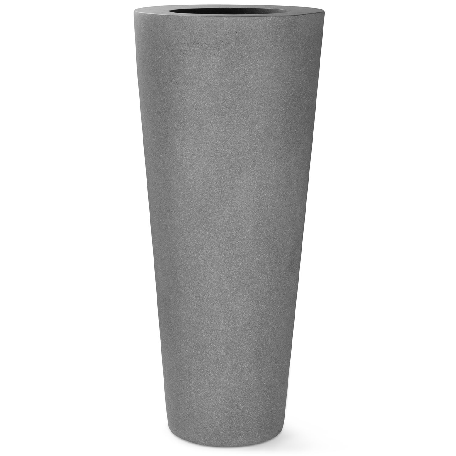 Polystone Conical Outdoor Bodenvase Ø 48 cm, Höhe 110 cm grau günstig online kaufen