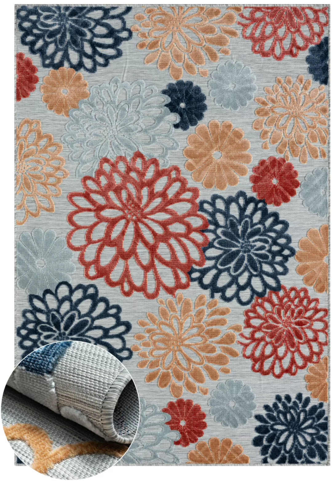 Myflair Möbel & Accessoires Teppich »Bloom«, rechteckig, Blumen Motiv, Hoch günstig online kaufen