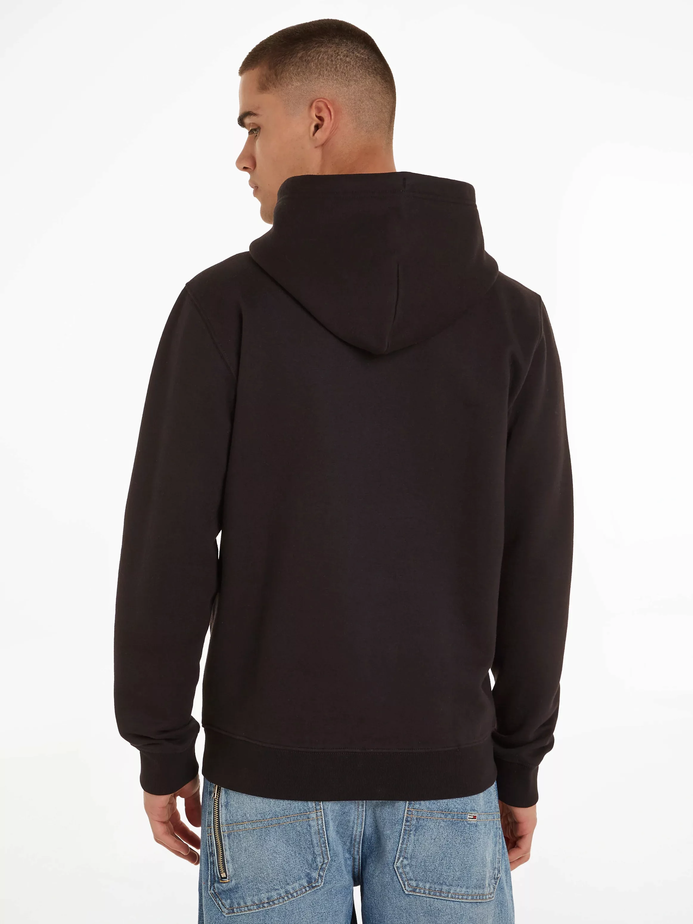 Tommy Jeans Kapuzensweatshirt TJM REG ESSENTIAL FLAG HOOD EXT mit Känguruta günstig online kaufen