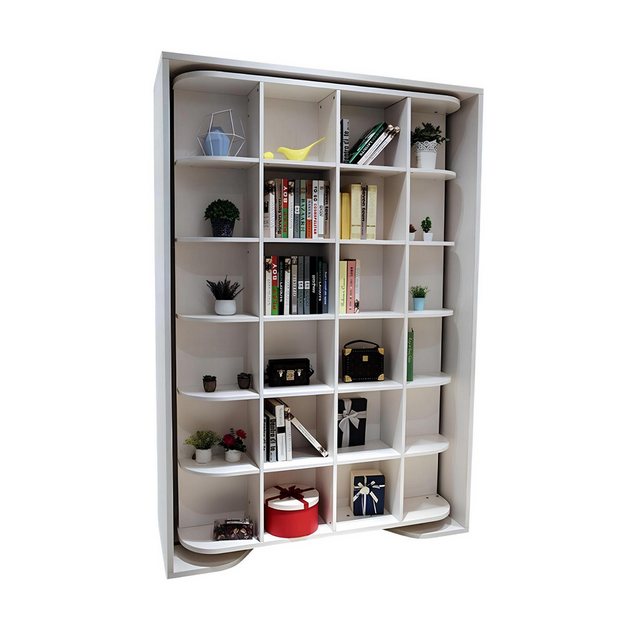 JVmoebel Schrankbett Bett Bücher Schrank Regal Gästebett Schränke Wand Schr günstig online kaufen