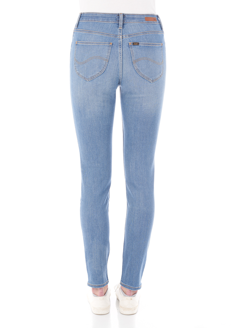 Lee Damen Jeans Scarlett High Skinny Fit - Blau - Schwarz günstig online kaufen