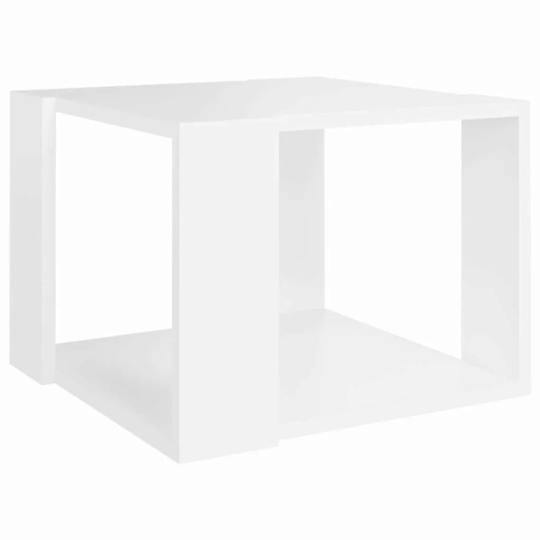 furnicato Couchtisch Weiß 40x40x30 cm Holzwerkstoff günstig online kaufen