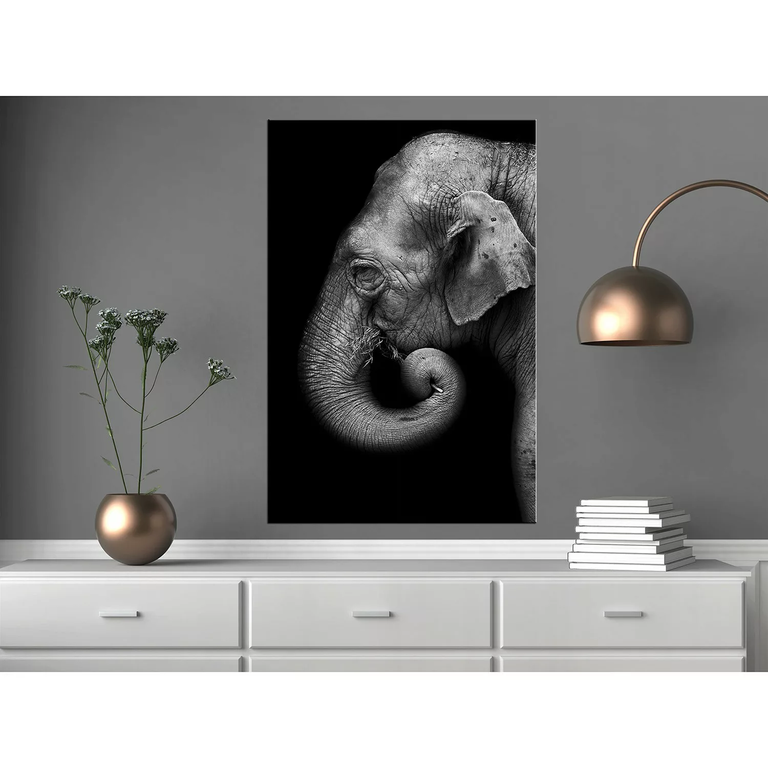 home24 Wandbild Portrait of Elephant günstig online kaufen