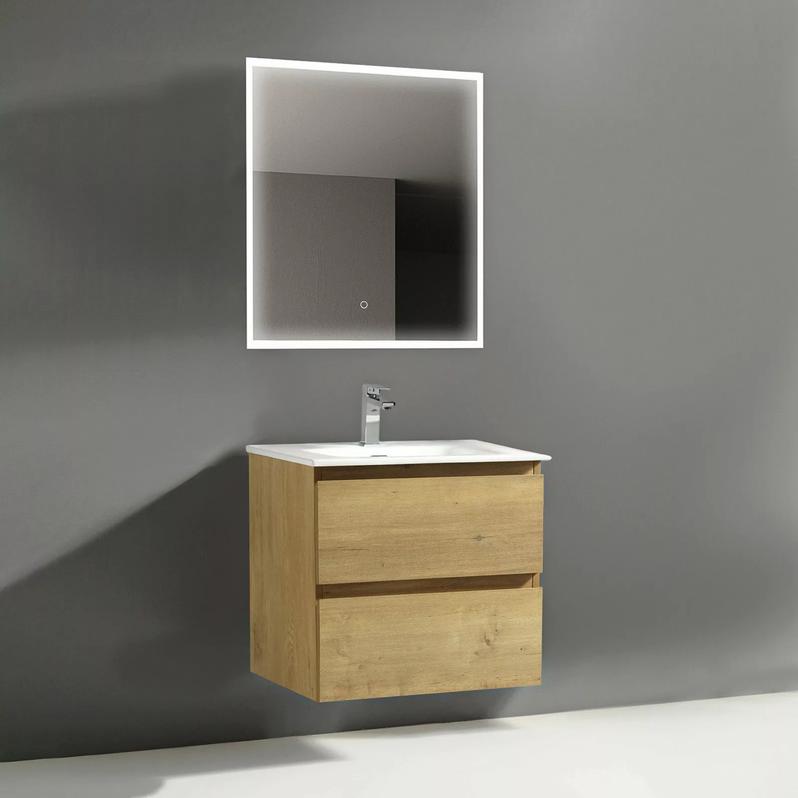 Alpenberger Badmöbel-Set - Badschrank Badezimmerschrank, (Led günstig online kaufen