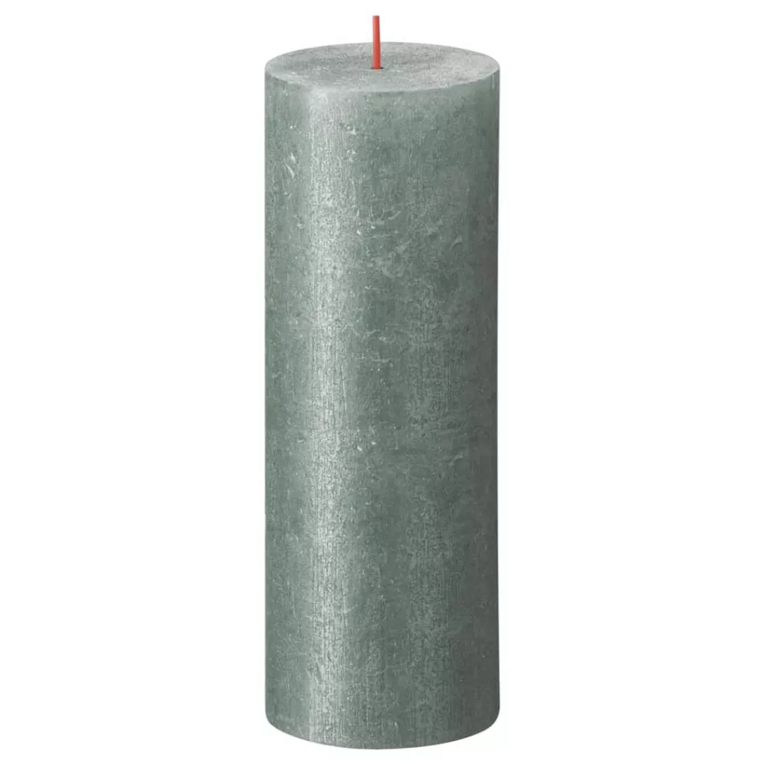 Bolsius Rustikale Stumpenkerzen Shimmer 4 Stk. 190x68 Mm Oxidblau günstig online kaufen