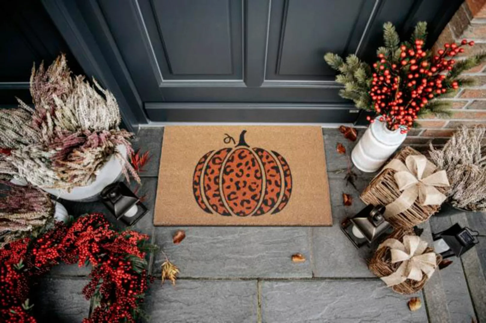 HANSE Home Fußmatte »Kokos Leo Pumpkin«, rechteckig, Kokos, Schmutzfangmatt günstig online kaufen