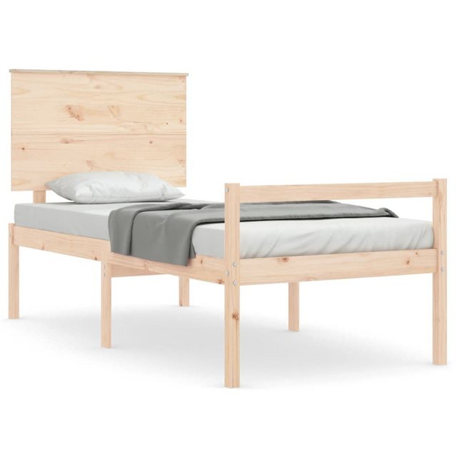 vidaXL Bett Seniorenbett mit Kopfteil 100x200 cm Massivholz günstig online kaufen