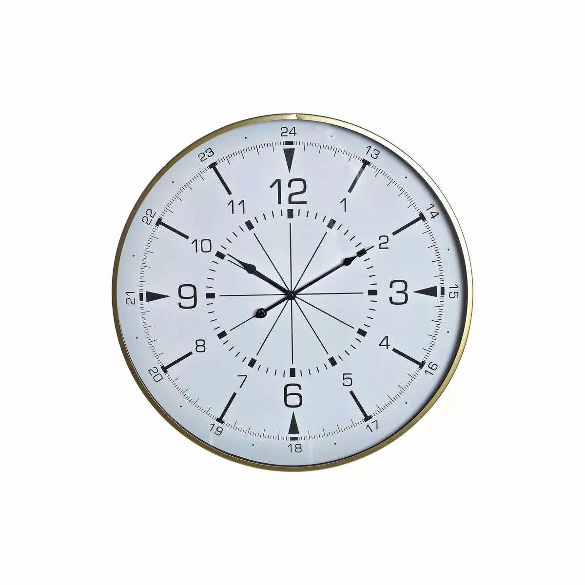 Wanduhr Dkd Home Decor Kristall Golden Metall Weiß Kompass (60 X 3 X 60 Cm) günstig online kaufen