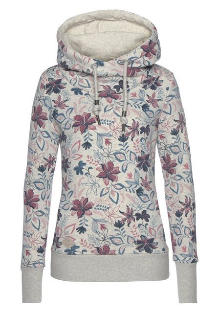 Ragwear Sweater GRIPY FLOWERS O Hoodie mit floralem All Over-Druck günstig online kaufen