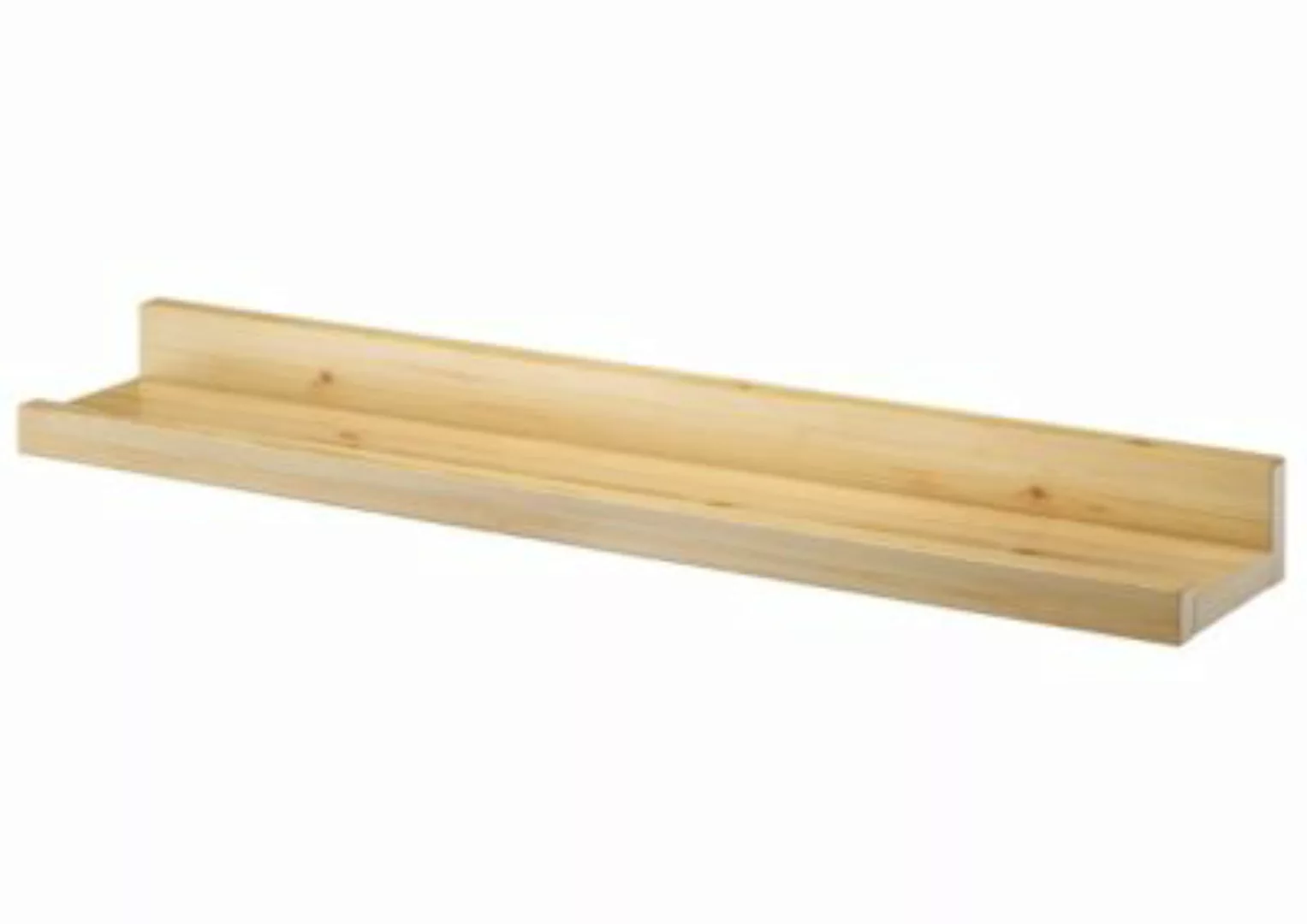 Erst-Holz® Wandregal 90 cm Massivholz Kiefer Fotoleiste natur günstig online kaufen