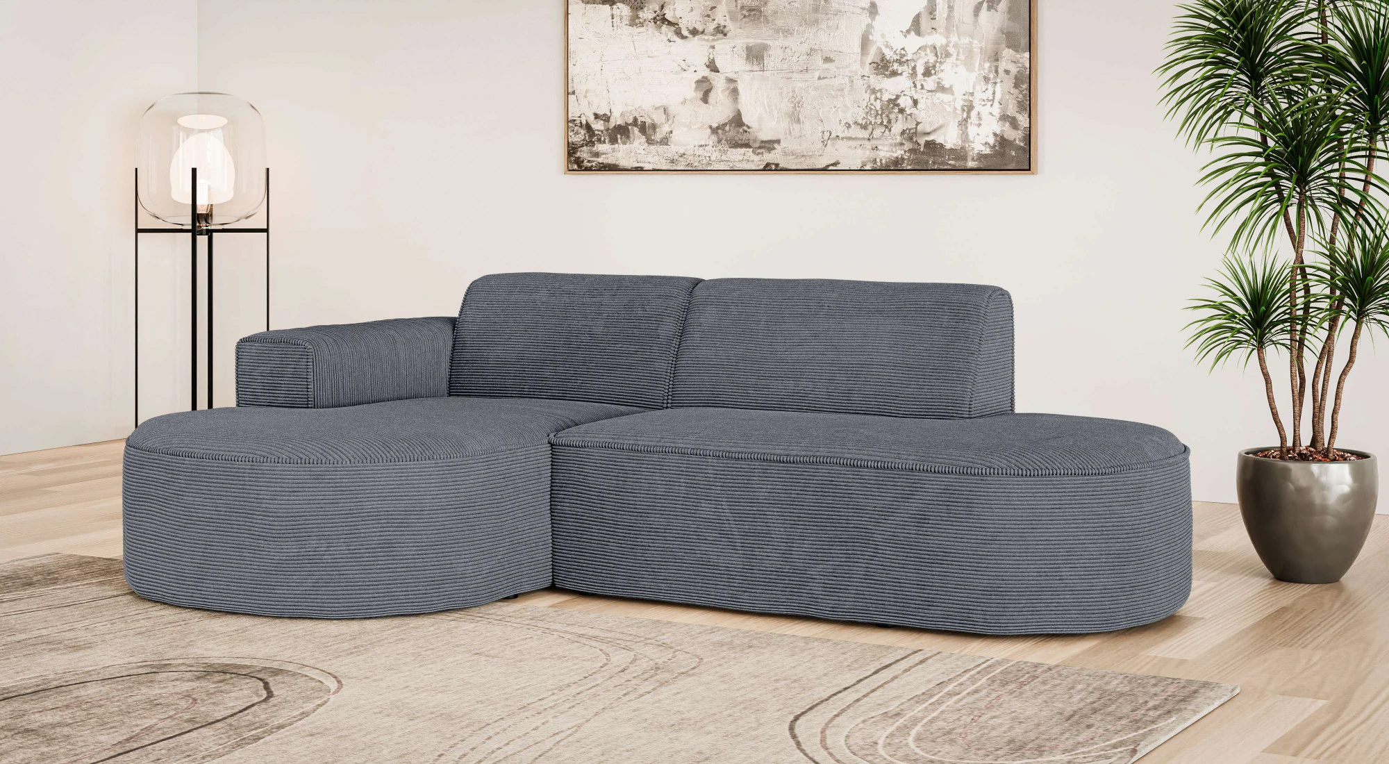 OTTO home Ecksofa "ADELLA XL Design-Sofa mit Recamiere rechts/links, 263/15 günstig online kaufen