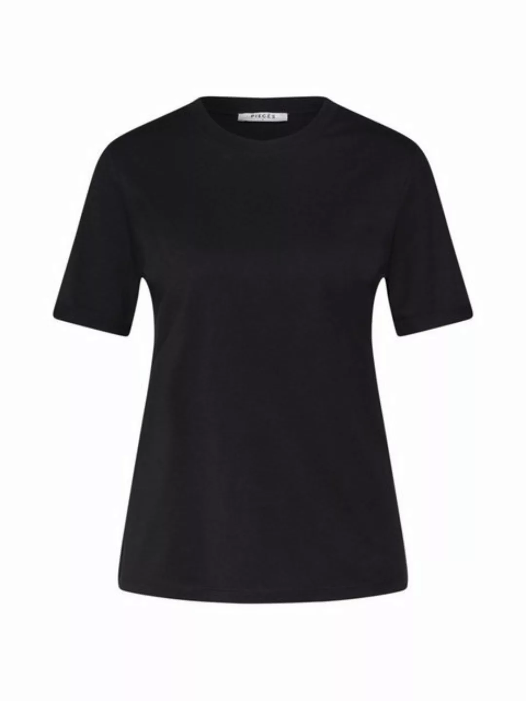 pieces Rundhalsshirt "PCRIA SS FOLD UP SOLID TEE NOOS BC" günstig online kaufen