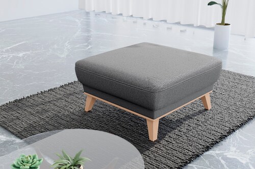 sit&more Polsterhocker "Lavida", Mit elegantem Holzrahmen günstig online kaufen