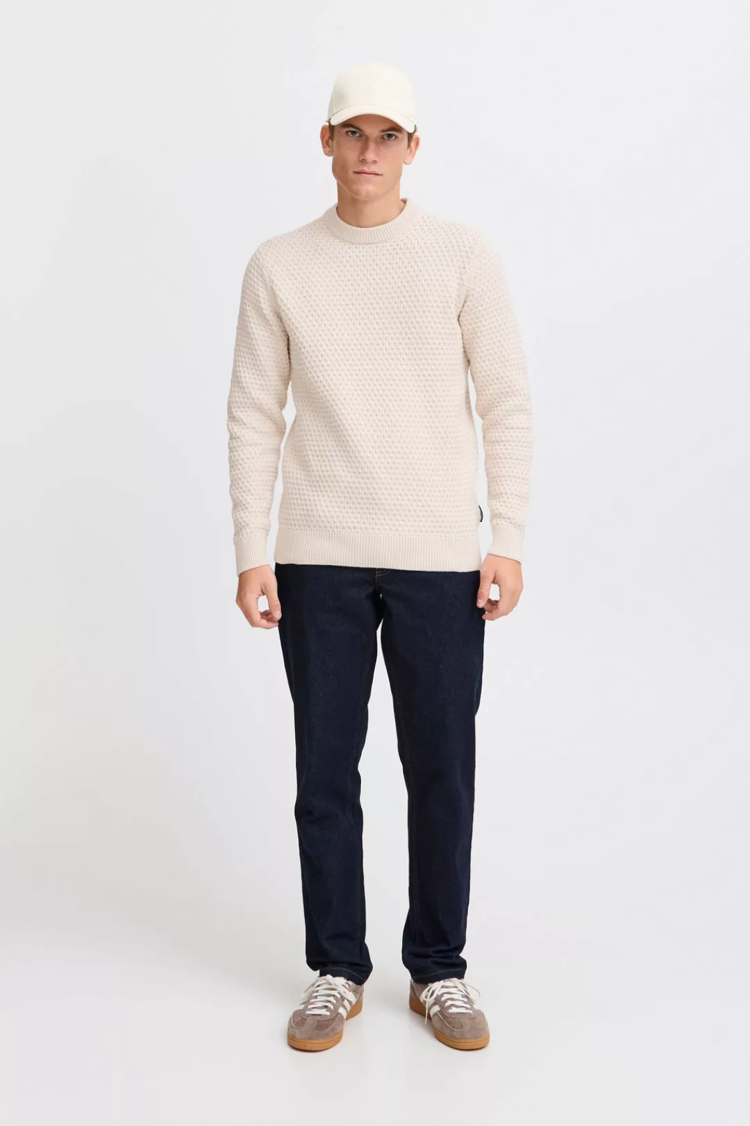 Casual Friday Strickpullover CFKARL structured crew neck knit modischer Pul günstig online kaufen