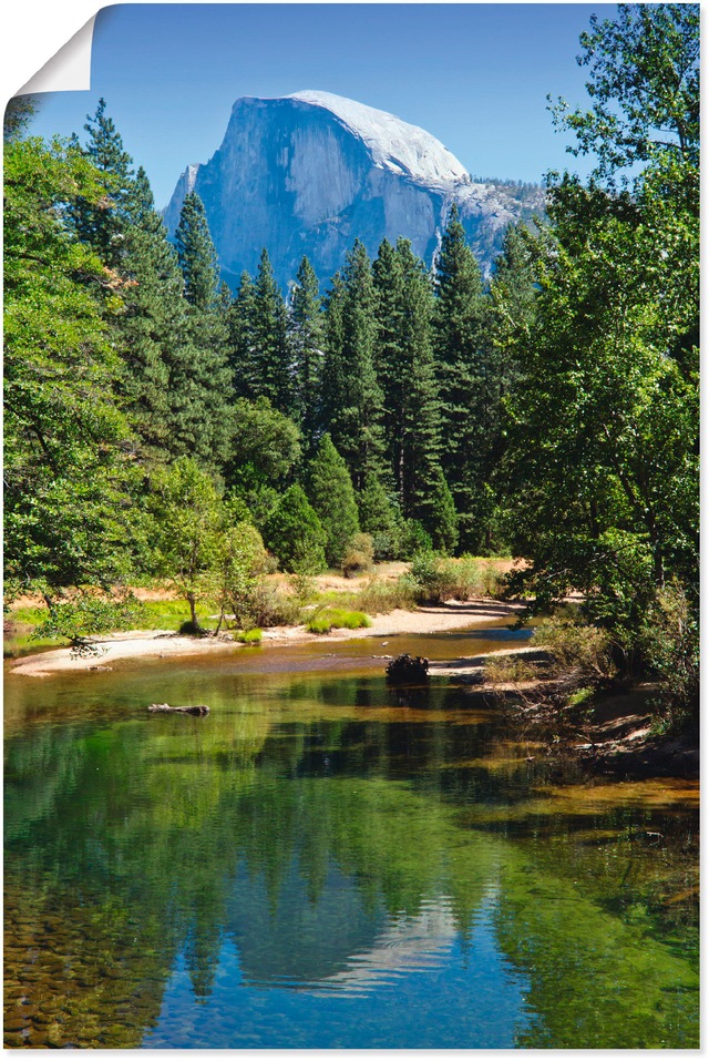 Artland Wandbild »Yosemite Valley Half Dome River of Mercy«, Gewässer, (1 S günstig online kaufen