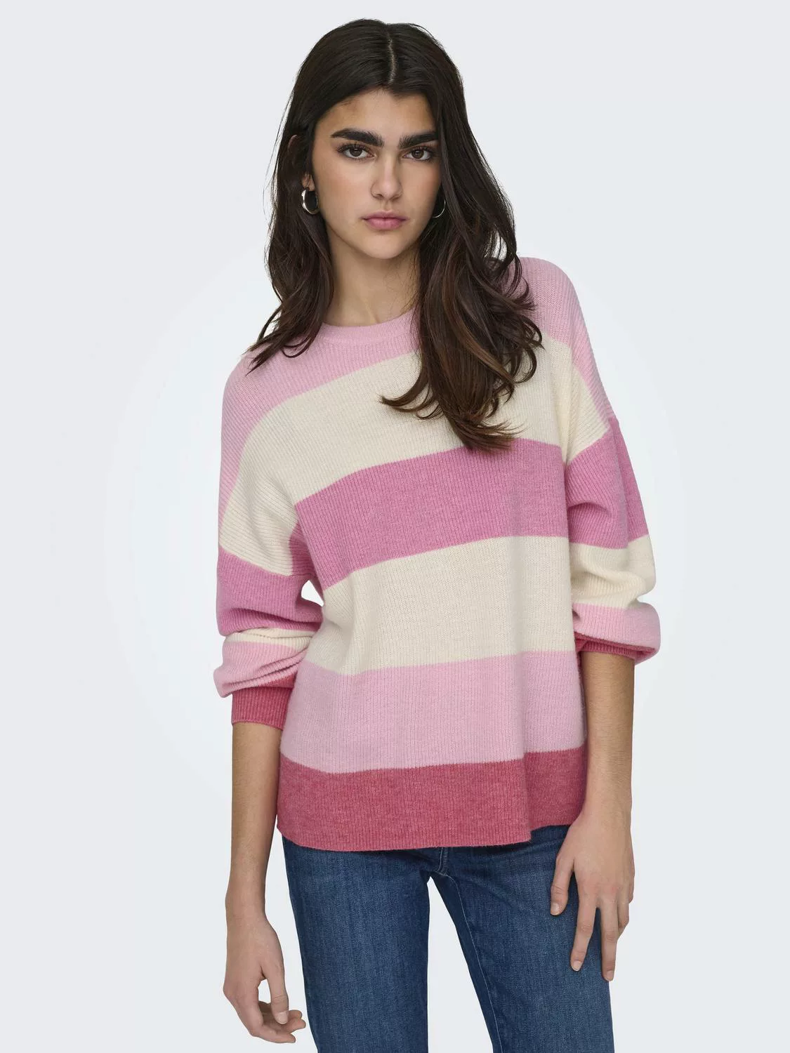 ONLY Strickpullover "ONLATIA L/S STRIPE PULLOVER KNT NOOS" günstig online kaufen