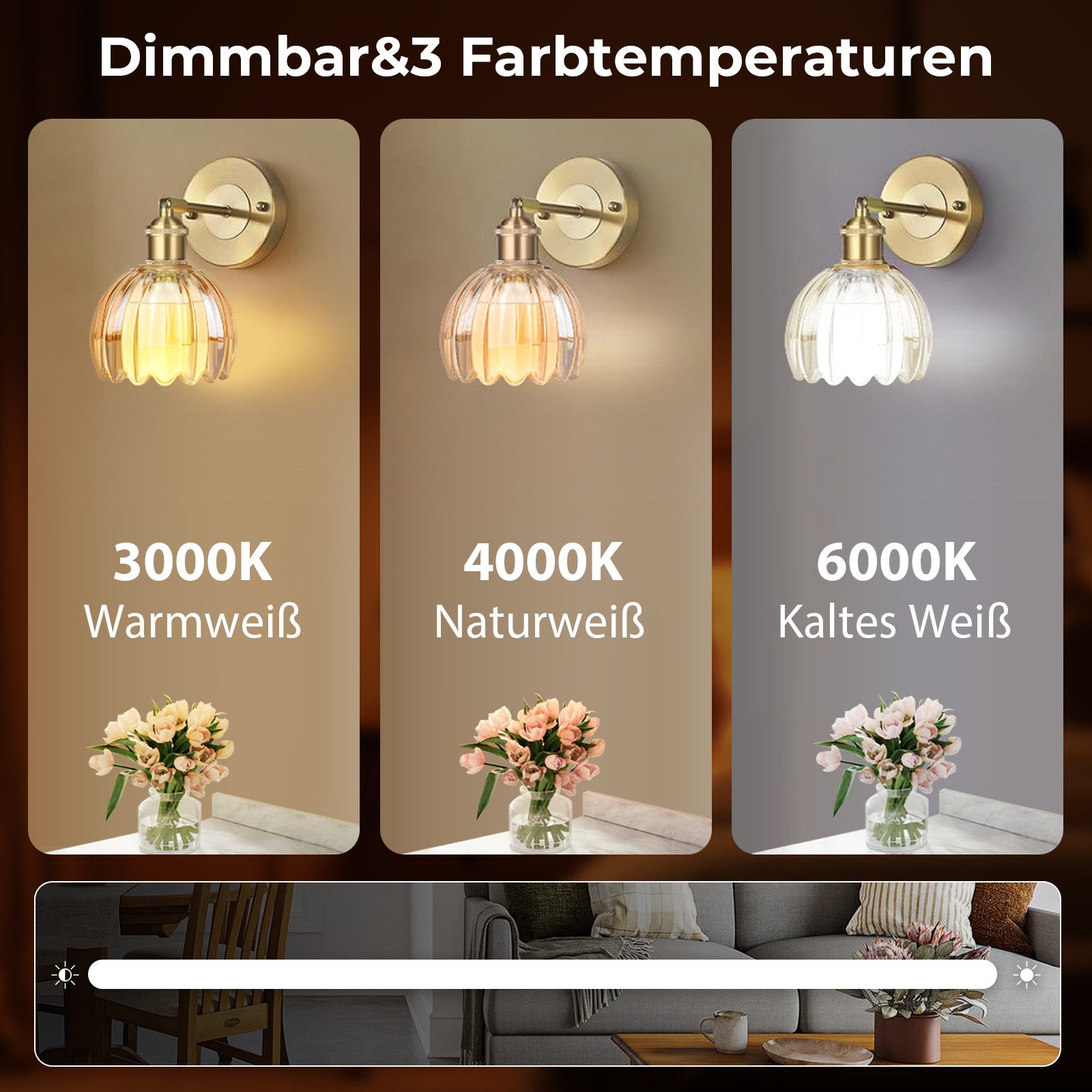 MUPOO Wandleuchte Retro Wandleuchte Innen,Led Gold günstig online kaufen