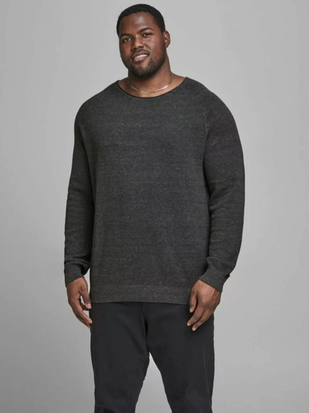 Jack & Jones PlusSize Rundhalspullover JJEHILL KNIT CREW NECK NOOS PLS mit günstig online kaufen