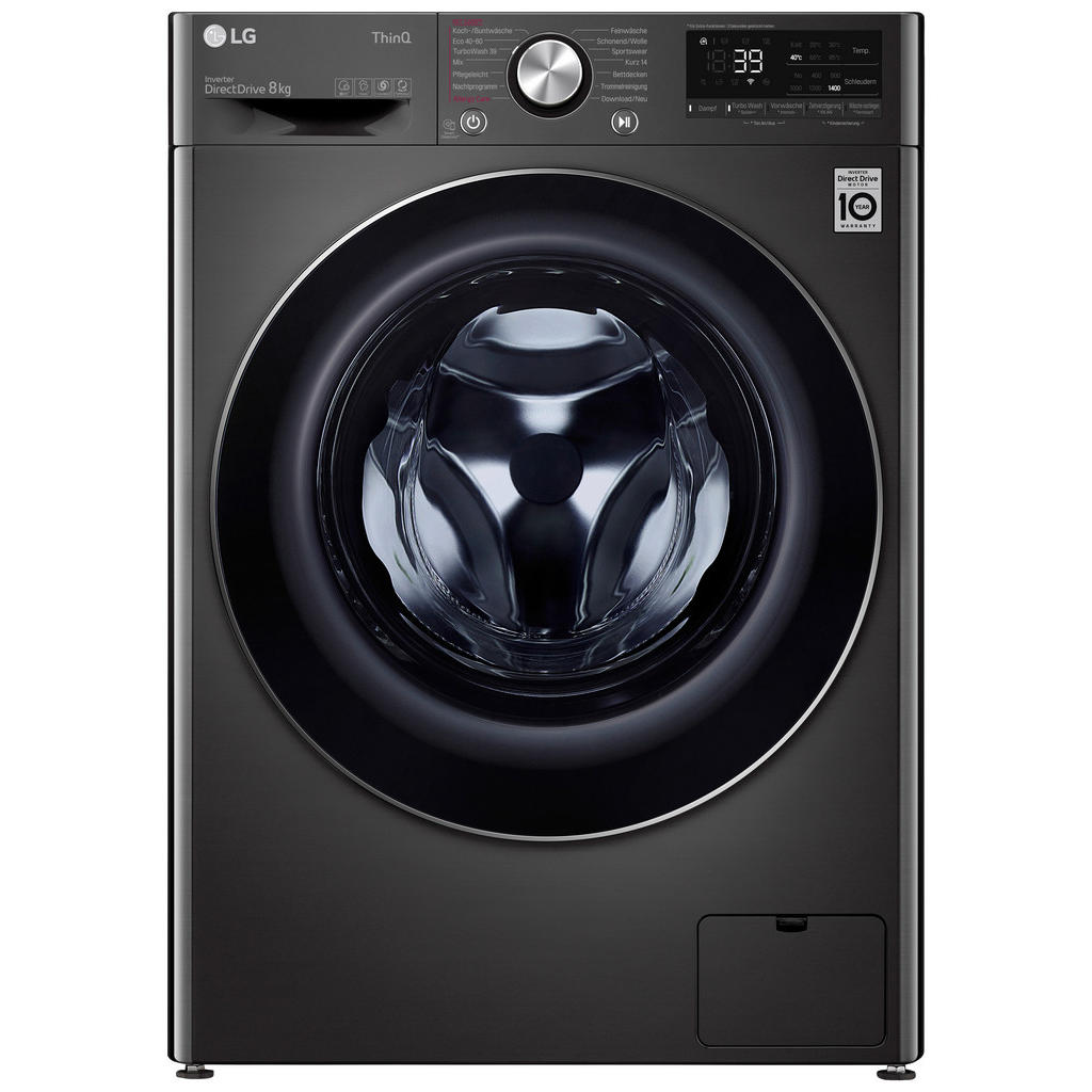 LG Waschvollautomat F4WV708P2BA schwarz B/H/T: ca. 60x85x57 cm ca. 8 kg günstig online kaufen