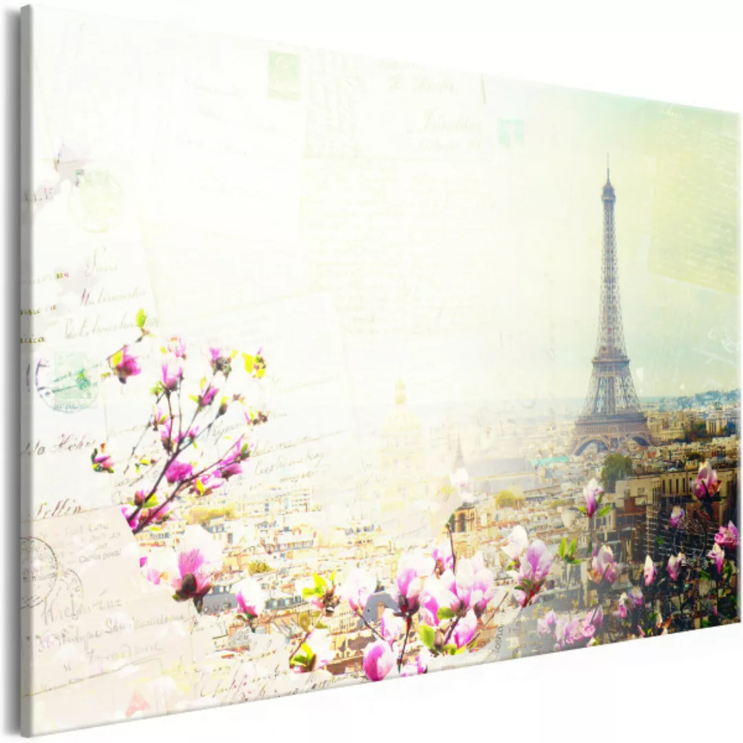 Bild auf Leinwand Postcards from Paris (1 Part) Wide XXL günstig online kaufen