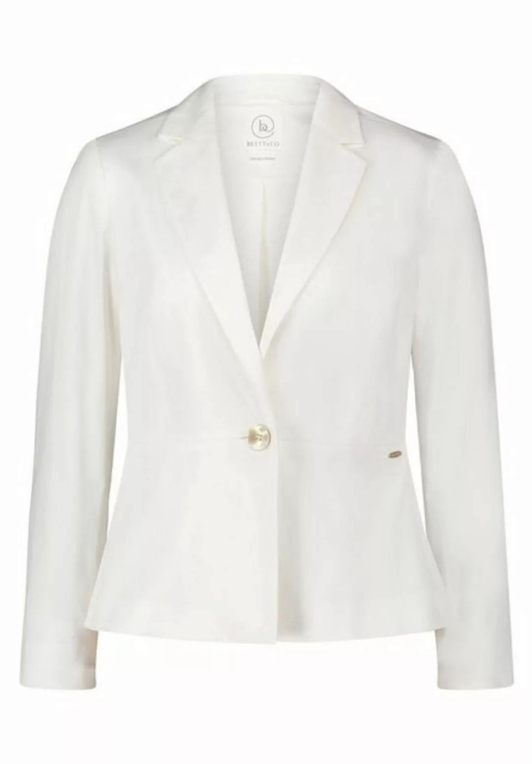 Betty&Co Jackenblazer Blazer Kurz Einreiher 1/1 Arm, Offwhite günstig online kaufen