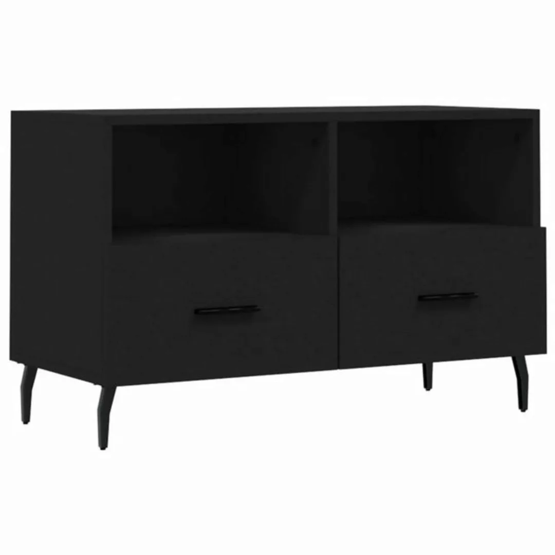 VidaXL TV-Schrank Schwarz 80x36x50 cm Holzwerkstoff  Modell 7 günstig online kaufen