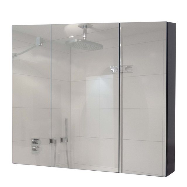 MCW Badezimmerspiegelschrank MCW-B19b-80 mit Ablageflächen, Hochglanz-Optik günstig online kaufen