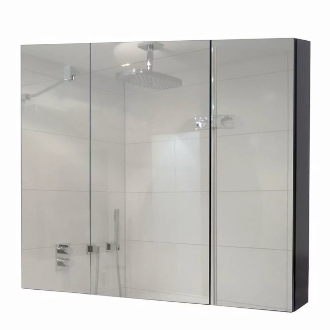 MCW Badezimmerspiegelschrank MCW-B19b-80 mit Ablageflächen, Hochglanz-Optik günstig online kaufen