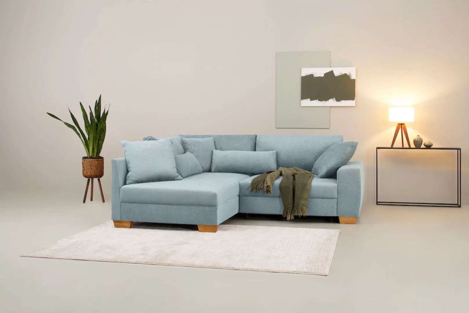 Home affaire Ecksofa "Helena II DuraSpring", mit Taschenfederkern, bis 140 günstig online kaufen