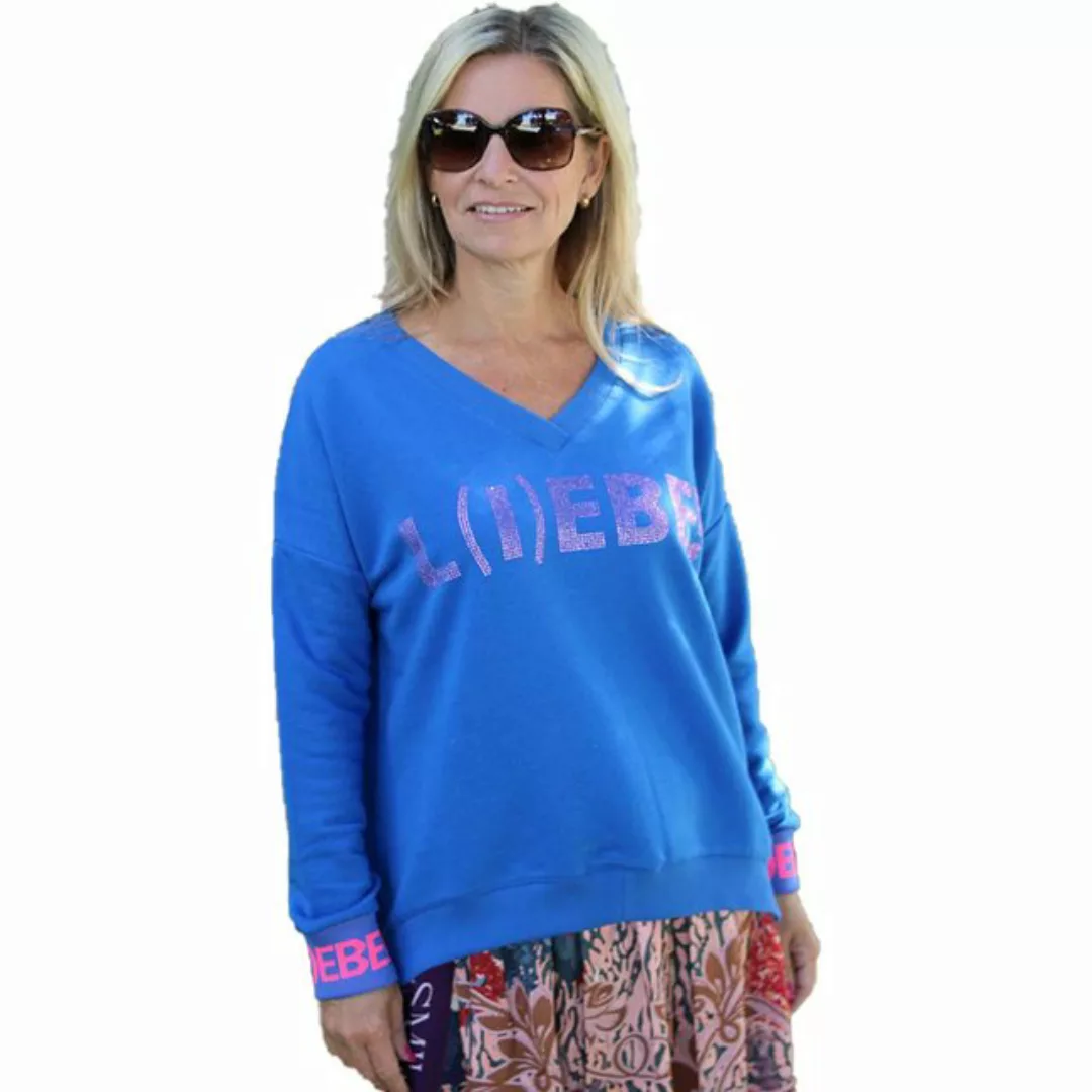 Miss Goodlife Sweater Miss Goodlife MG9758Sweater, V-Neck, L(I) EBE! Strass günstig online kaufen